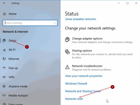 Reset Wifi Windows 10 2