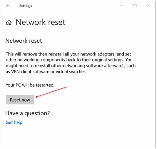 Reset Wifi Windows 10 3