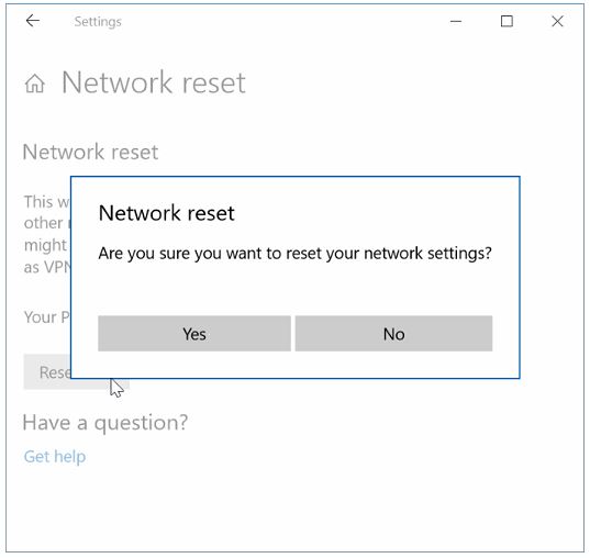 Reset Wifi Windows 10 4